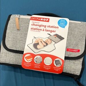Skip Hop Gray and Black Portable Changing Station
